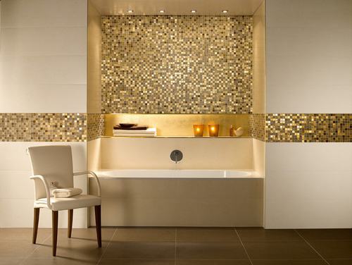 Sang trọng hơn với gạch ốp Mosaic phòng tắm