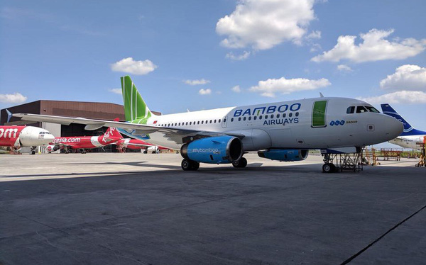 Hé lộ những hình ảnh đầu tiên của máy bay Bamboo Airways