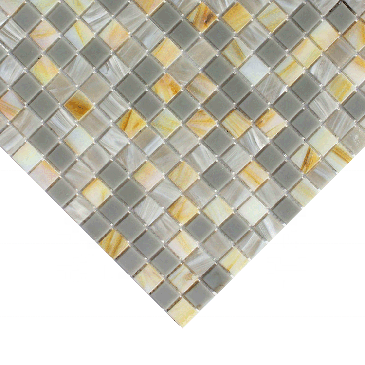 Gạch Mosaic thủy tinh màu cà phê XINGTAN  327*327mm