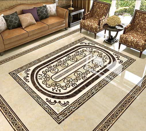 GẠCH TRANH 3D LÁT NỀN PHÒNG KHÁCH DH 145