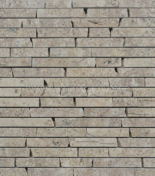 Beige stone mosaic tiles02