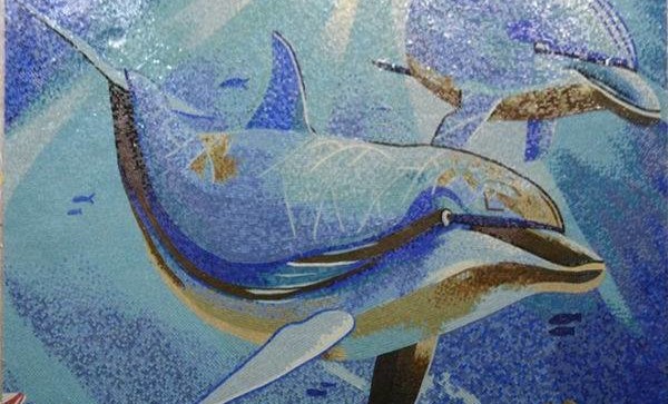 Tranh Mosaic Hồ Bơi 11