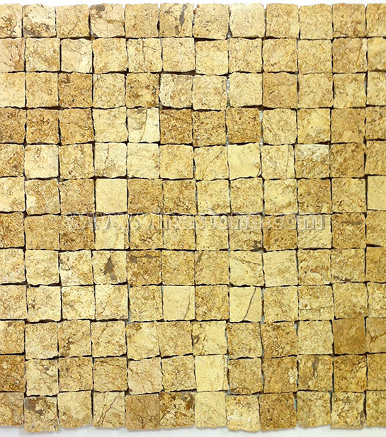 Beige stone mosaic tiles2