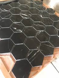 Gạch Hexagon 53''x53'' marble mosaic  ( blue stone - polished, hone, tumber...)