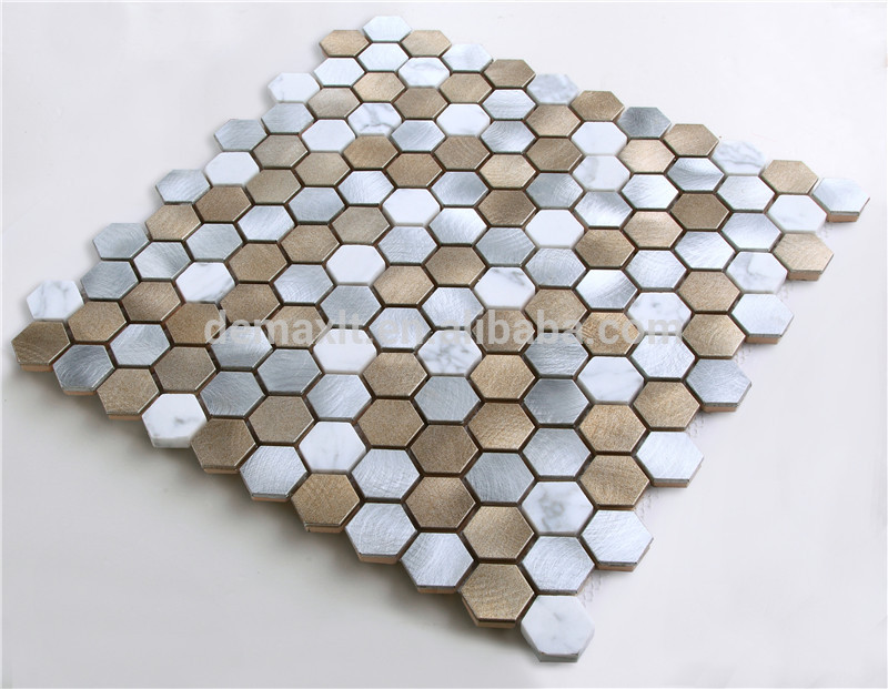 Gạch Mosaic Thủy tinh DEMAX chống trượt màu hỗn hợp
