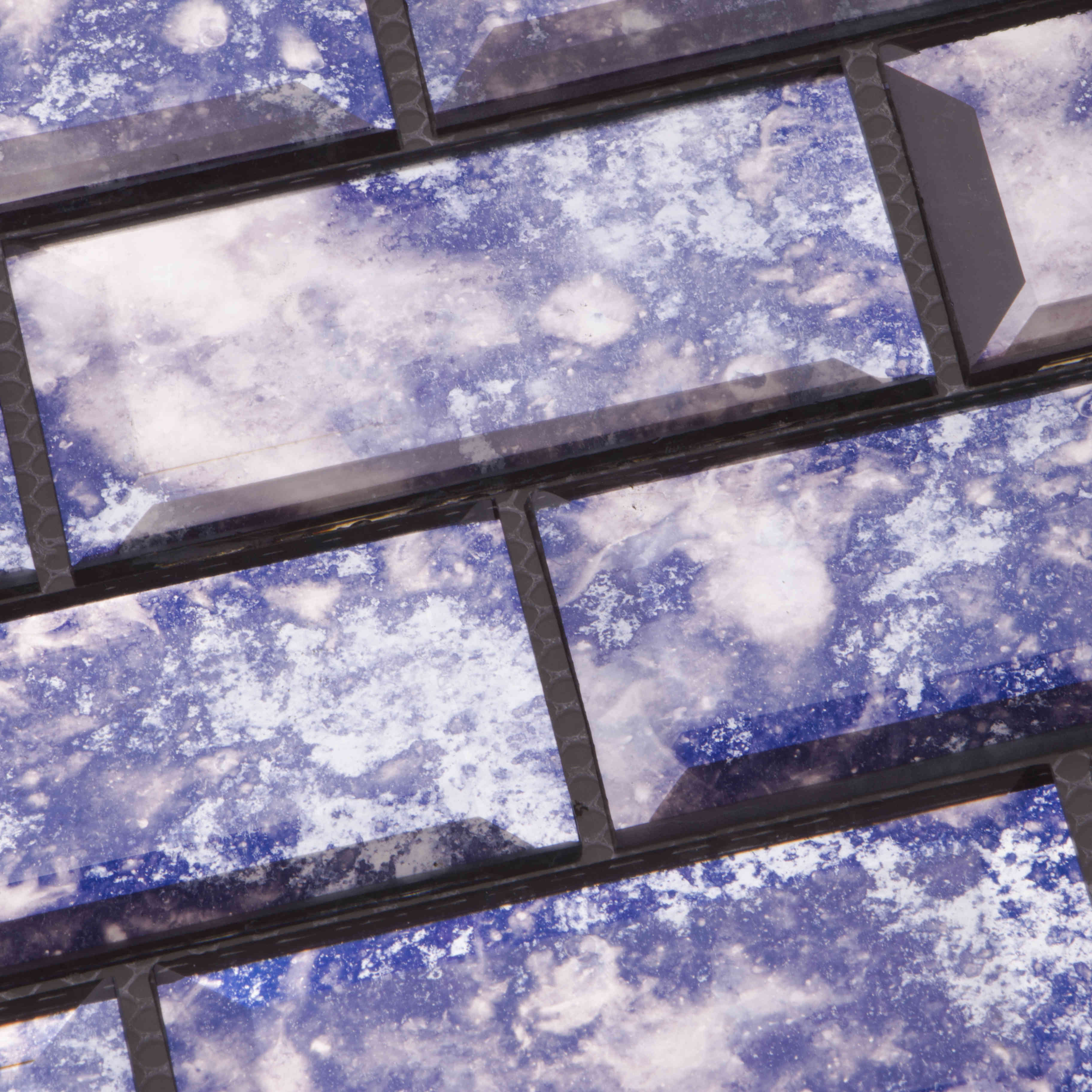 Gạch Mosaic cổ thủy tinh  Bosaier  298x347mm