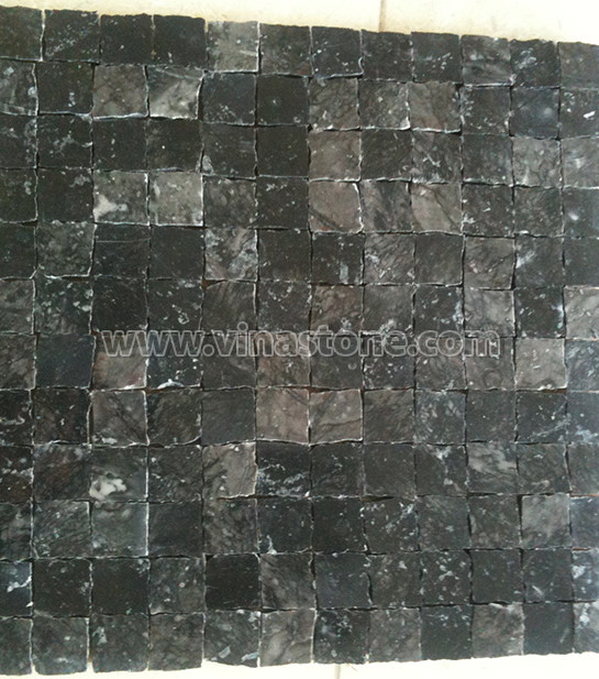 Black marble stone mosaic tiles00