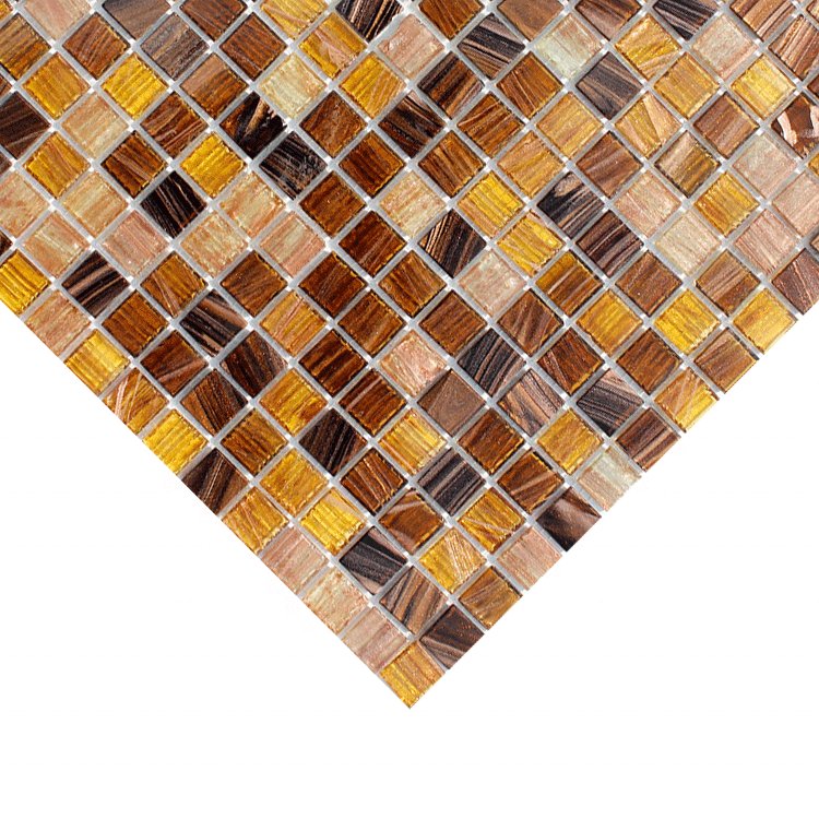 Gạch Mosaic thủy tinh màu cà phê XINGTAN  327*327mm