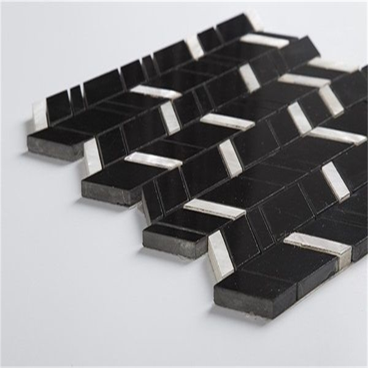 Gạch mosaic Marquina đen trắng