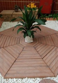 Gạch sân vườn bát giác gỗ kiểu Nhật DS-GPH