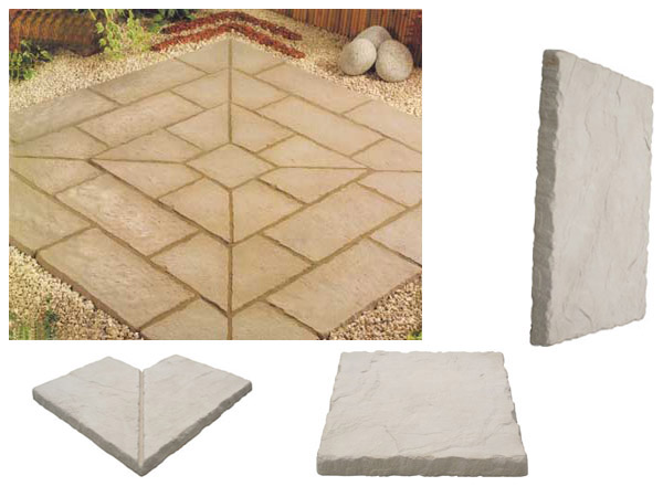 Gạch sân vườn hình vuông cổ BERKELEY DS1-GPV