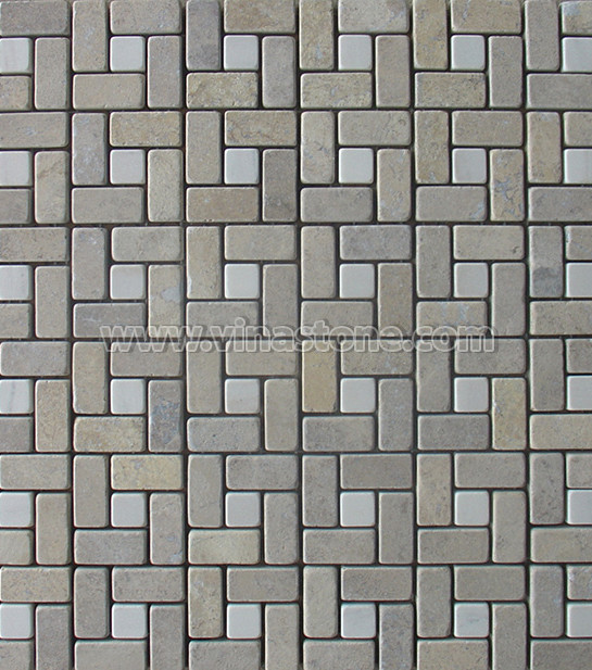 Pattern stone mosaic tiles