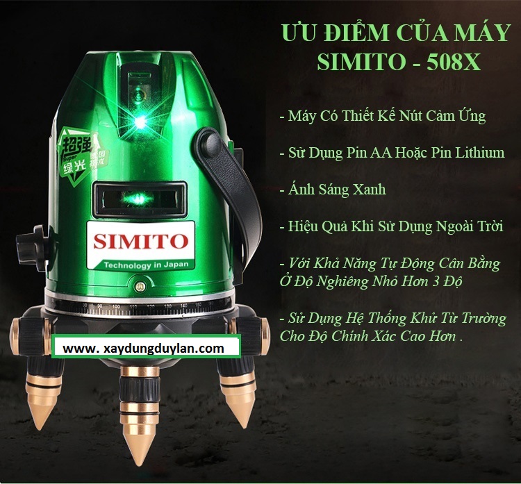 Máy lazer 5 tia xanh SIMITO-508X