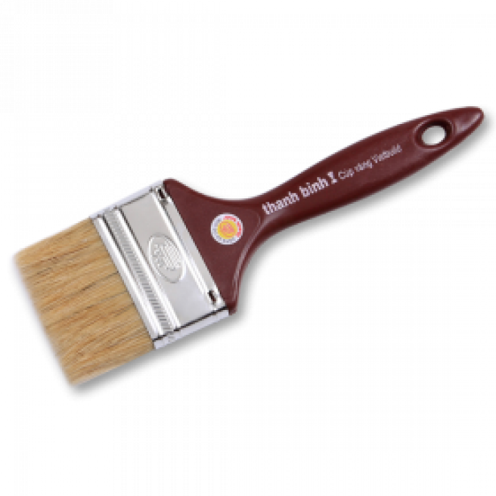 Cọ cán nhựa màu nâu Thanh Bình 1NN30 3" (7.5 cm)