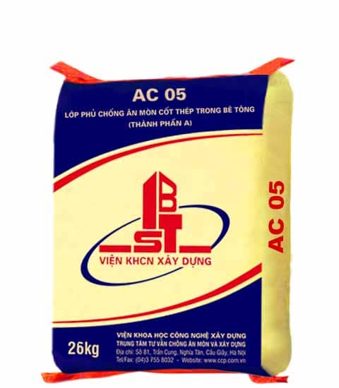 AC 05 – Lớp phủ chống ăn mòn cốt thép trong bê tông