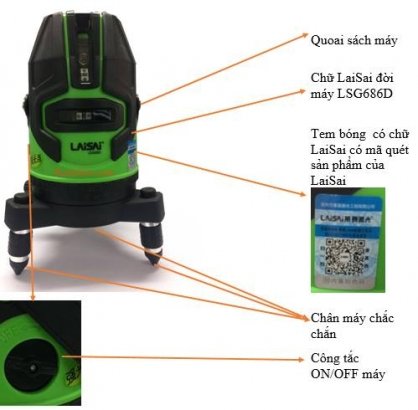 Máy thủy bình laser Laisai LSG 686SD