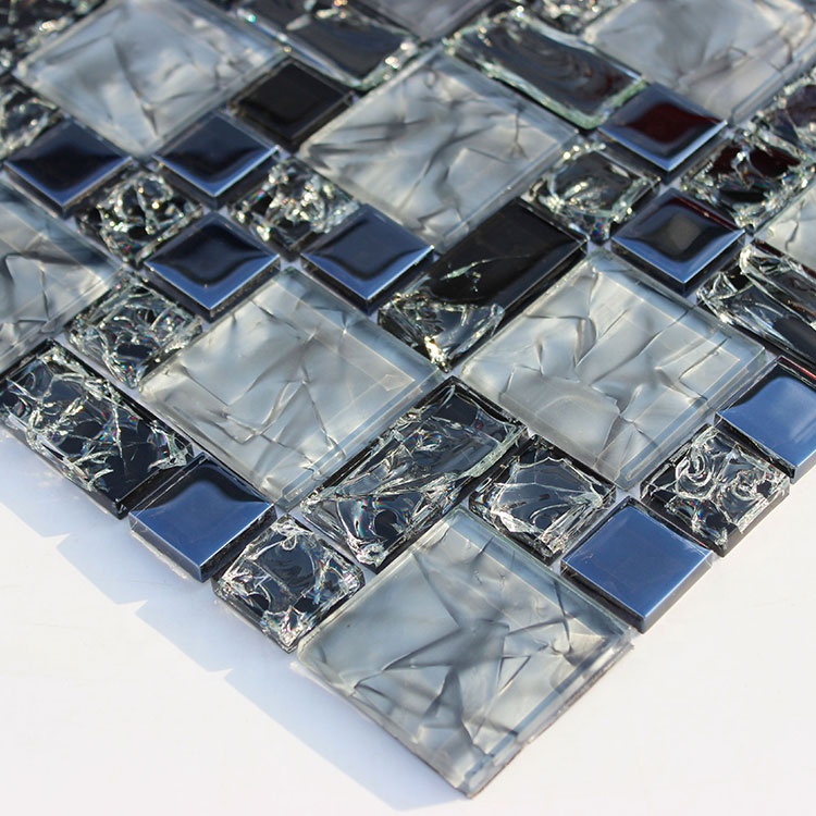 Gạch Mosaic Thủy tinh vàng tinh thể BL-DD-23-00X 300*300mm